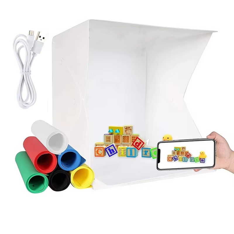 Photography Lighting For Products - Folding Lightbox Portable Photography LED Photo