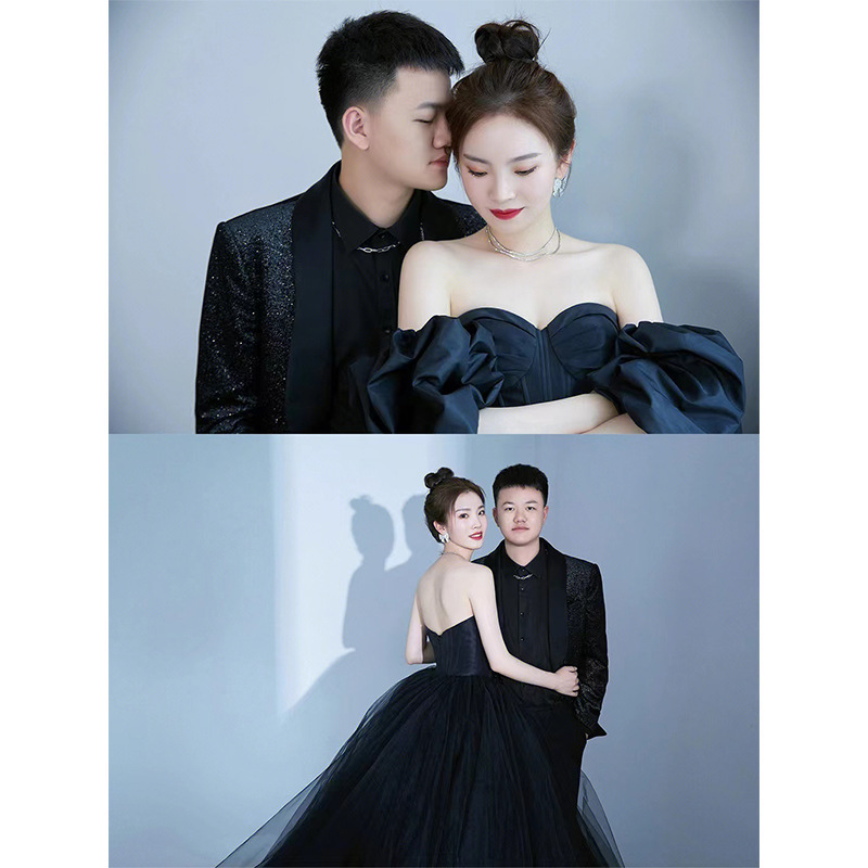 Hebe Style Long Satin Wedding  - Photography Lighting Style ulasan dan harga