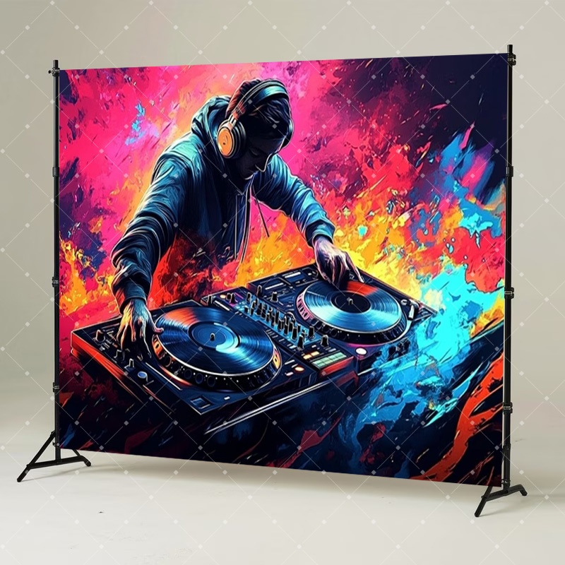 Hip Hop Music DJ Party Decorat - Photography Lighting For Products ulasan dan harga
