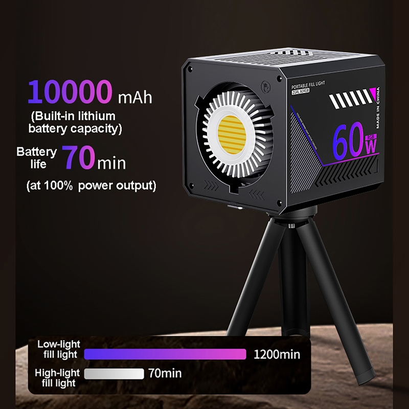 60W RGB Video Light Portable L - Photography Lighting For Products ulasan dan harga