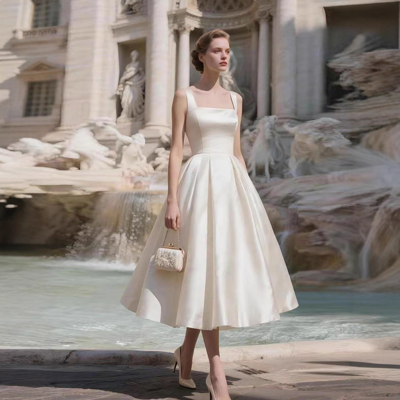 White off-shoulder strapless l - Photography Lighting Style ulasan dan harga